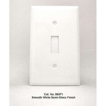 Mulberry Number of Gangs: 1 Steel, Smooth Semi-Gloss Finish, White 86071